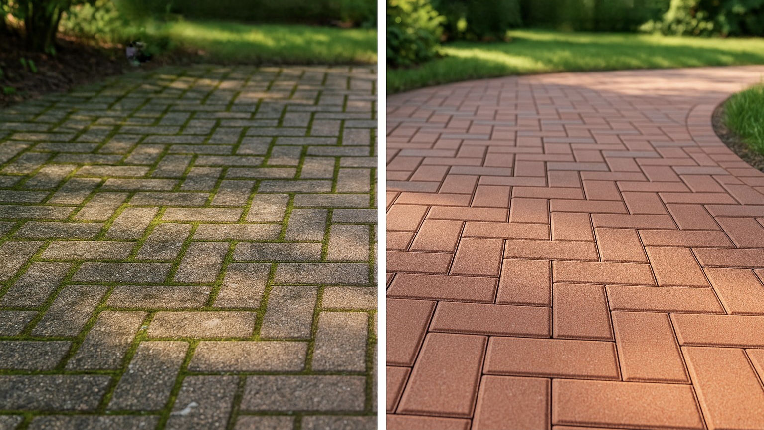 Tető tisztítás előtt és után